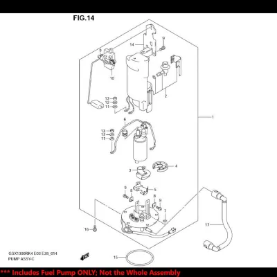 OSIAS Suzuki Boulevard C50 Fuel Pump