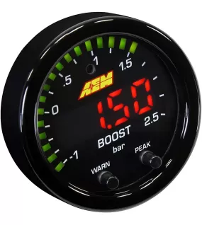 AEM X-Series Boost Pressure Gauge, AEM-30-0306