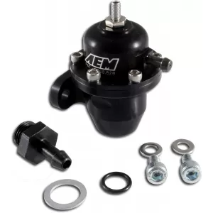 AEM 25-300BK Black High Volume Adjustable Fuel Pressure Regulator