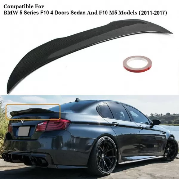 BMW F10 M5  5 Series 1PD Carbon Fiber Trunk Spoiler – 1ne Performance