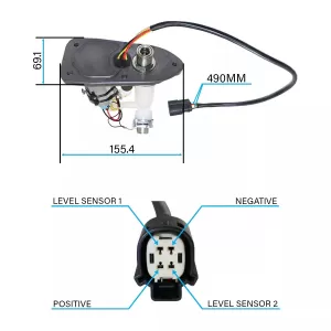 OSIAS Harley Davidson Sportster XL1200 XL883 Fuel Pump Assembly