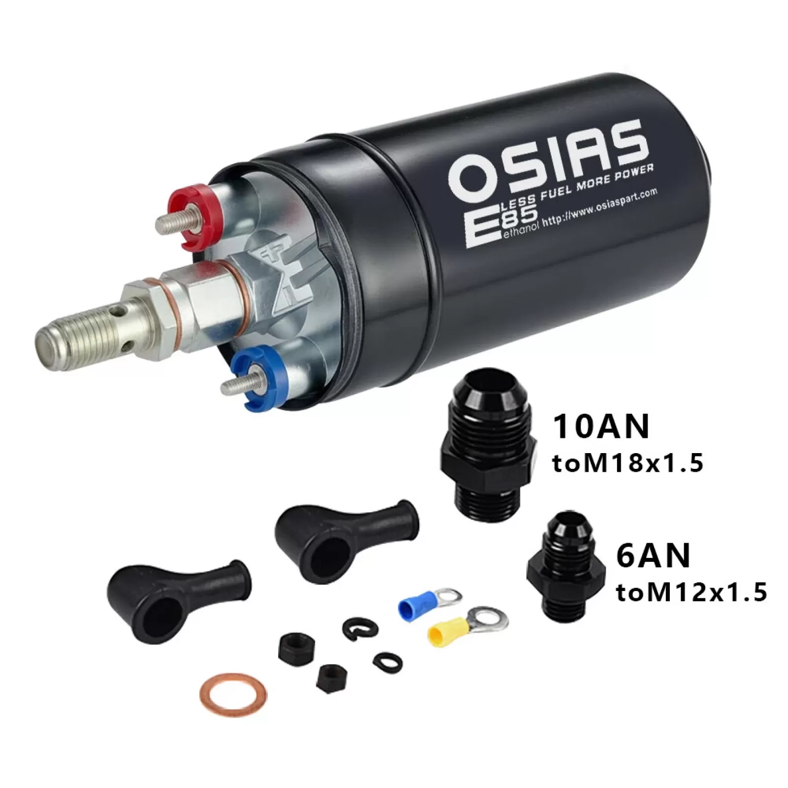 OSIAS 400LPH Inline High Flow Fuel Pump