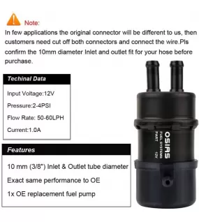 OSIAS Fuel Pump For Honda Shadow 1100 VT1100 VT1100C VT1100C2 VT1100C3 VT1100T