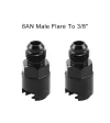 OSIAS 2 PCS Fuel Rail EFI Fitting 6AN Male Flare To 3/8" 