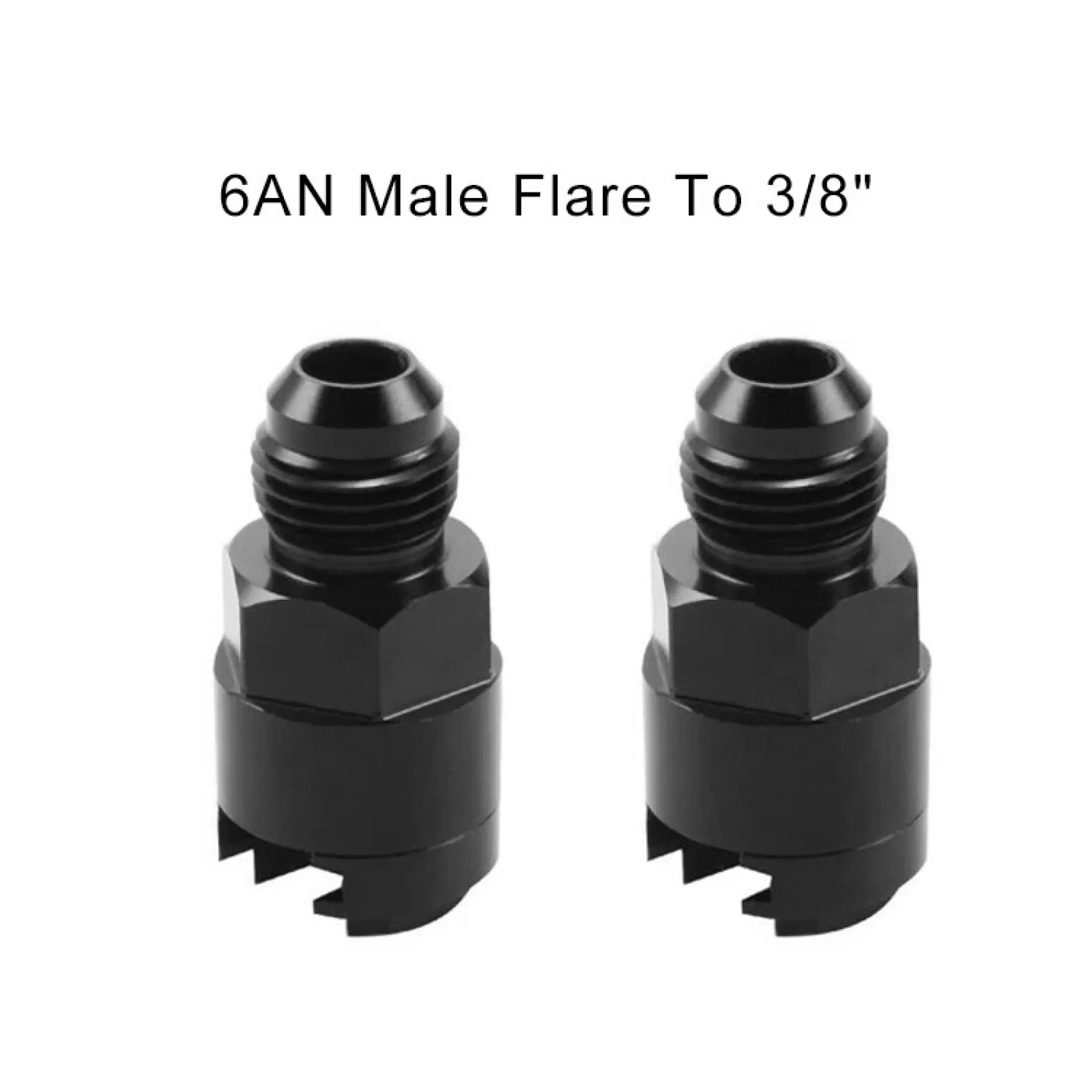 OSIAS 2 PCS Fuel Rail EFI Fitting 6AN Male Flare To 3/8" 