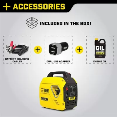 Champion Power Equipment 100692 2000-Watt Portable Inverter Generator,Ultralight