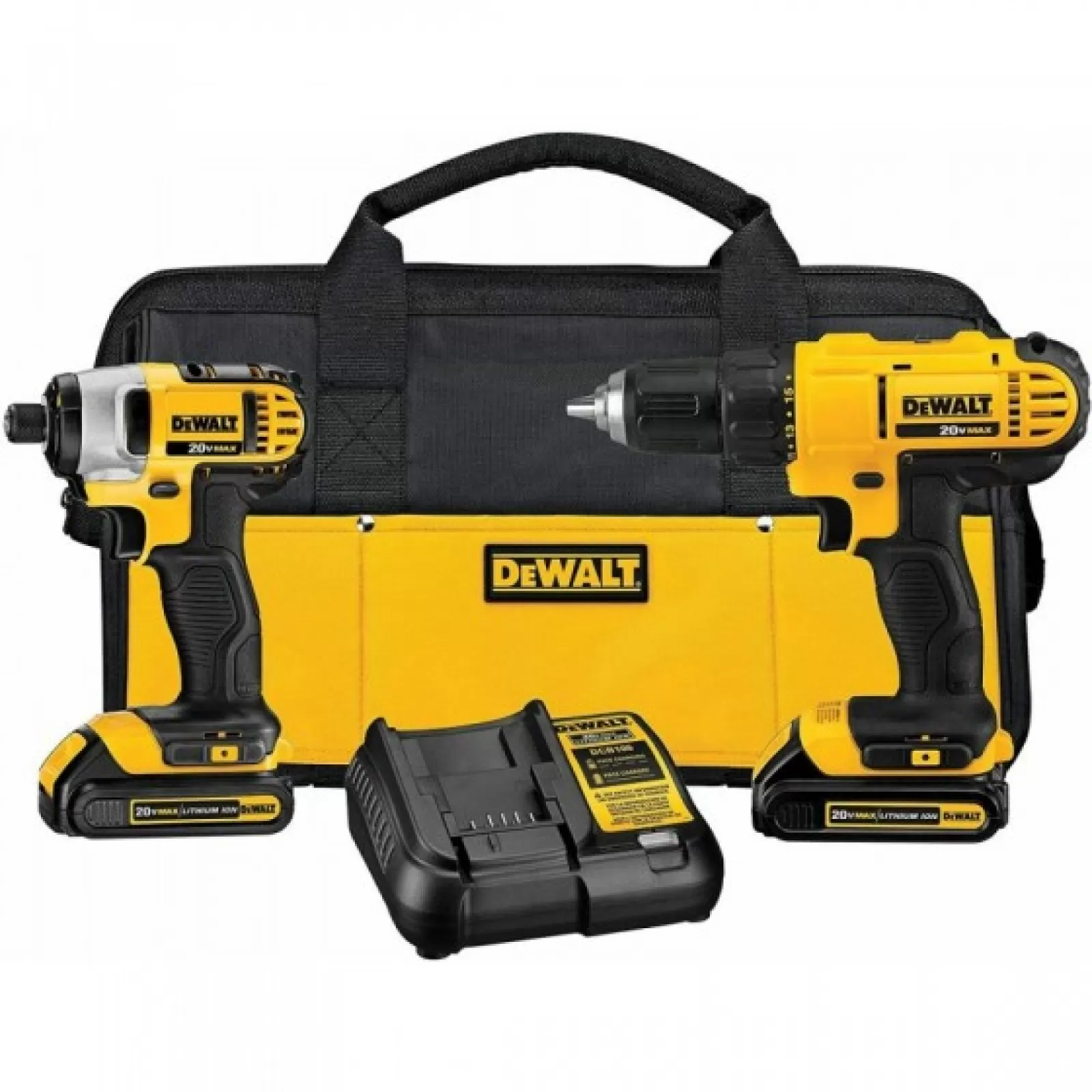 DEWALT 20V Max Cordless Drill Combo Kit, 2-Tool (DCK240C2)