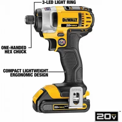 DEWALT 20V Max Cordless Drill Combo Kit, 2-Tool (DCK240C2)