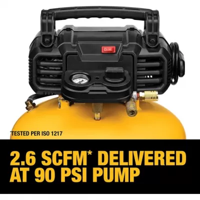 DEWALT Pancake Air Compressor, 6 Gallon, 165 PSI (DWFP55126)