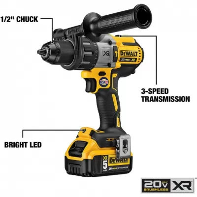 DEWALT 20V MAX XR Li-Ion Hammer Drill & Impact Driver Combo Kit DCK299P2