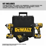 DEWALT 20V MAX XR Li-Ion Hammer Drill & Impact Driver Combo Kit DCK299P2
