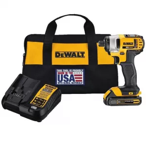 DEWALT 20V Max Impact Driver Kit, 1/4-Inch (DCF885C1) 