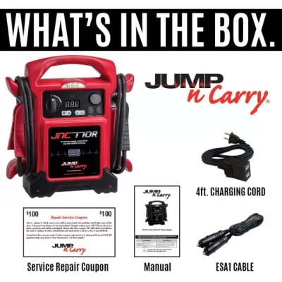 Clore Automotive Jump-N-Carry JNC770R 1700 Peak Amp 12V Jump Starter Red