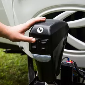 Lippert 285318 3500LB Power Tongue Jack Black