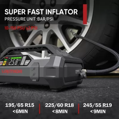 Lokithor JA301 2000A Lithium Jump Starter with 150PSI Air Compressor