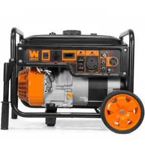 WEN GN6000 6000-Watt RV-Ready Portable Generator with Wheel Kit, CARB Compliant
