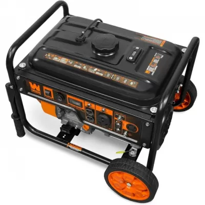 WEN GN6000 6000-Watt RV-Ready Portable Generator with Wheel Kit, CARB Compliant