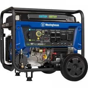 Westinghouse WGen9500DF 12,500-W Portable Dual Fuel Generator with Remote Start