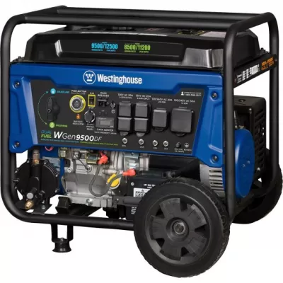 Westinghouse WGen9500DF 12,500-W Portable Dual Fuel Generator with Remote Start