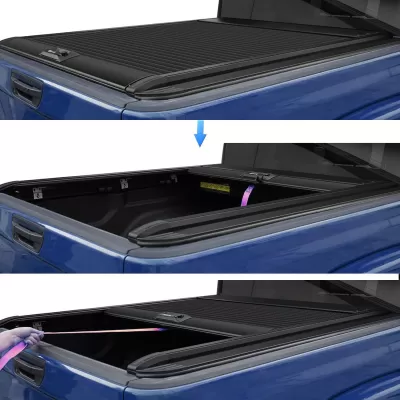 OSIAS Retractable Hard Tonneau Cover Fits 2004-2026 Ford F-150 5.5FT Truck Bed