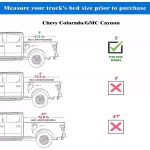 OSIAS Tri-Fold Hard Truck Bed Tonneau Cover For Chevy Colorado