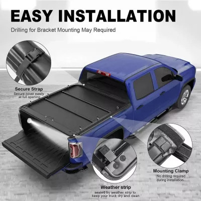 OSIAS Ford Maverick Roll Up Tonneau Cover With Led light