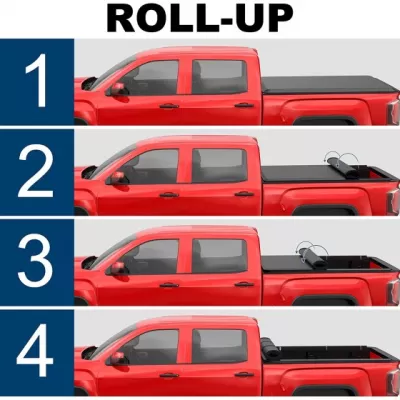 OSIAS 8FT Roll Up Chevy Silverado Tonneau Cover