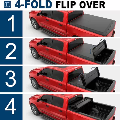 OSIAS Quad Fold Soft ford f150 tonneau cover