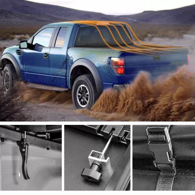 OSIAS Truck Bed Tonneau Cover 4-For 14-19 Chevy Silverado 1500 GMC Sierra